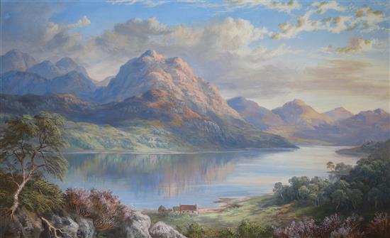 19th century Scottish School Loch Laggan and a Loch scene near Fort William 11 x 18in., unframed